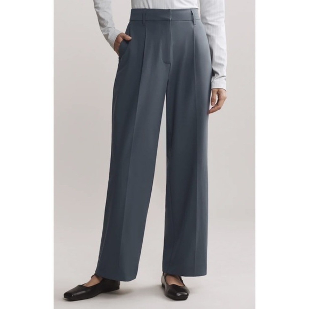 Women's‎ Rhone Pleated Commuter Trousers Blue Slate Size 8
